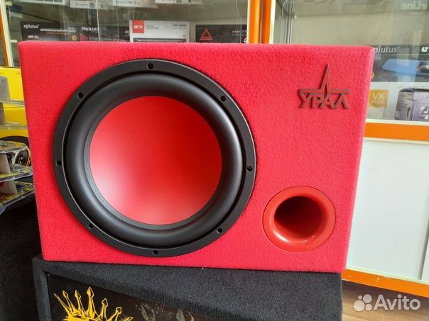 Сабвуфер Активный Урал ас-У12А красный