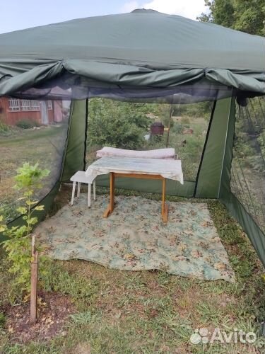 Рыболовная стационарная беседка-шатер