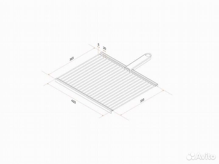 Решётка барбекю (42 см)
