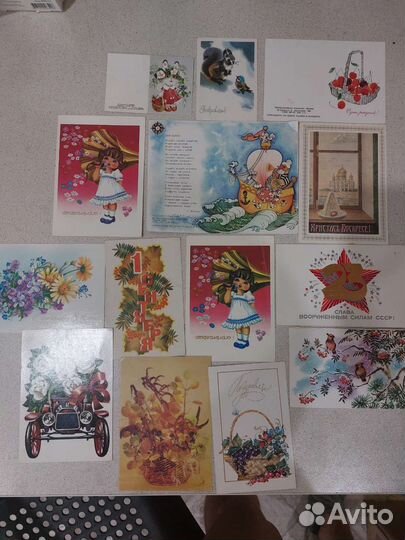 Открытки 80-90 х гг
