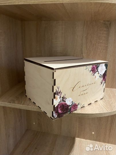 Семейный банк на свадьбу + подставка под кольца