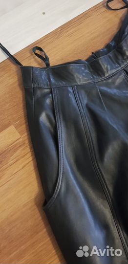 Юбка из натуральной кожи длинная