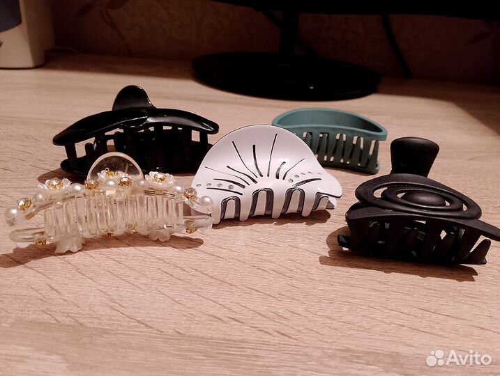 Заколка-крабик и резинка -бант для волос