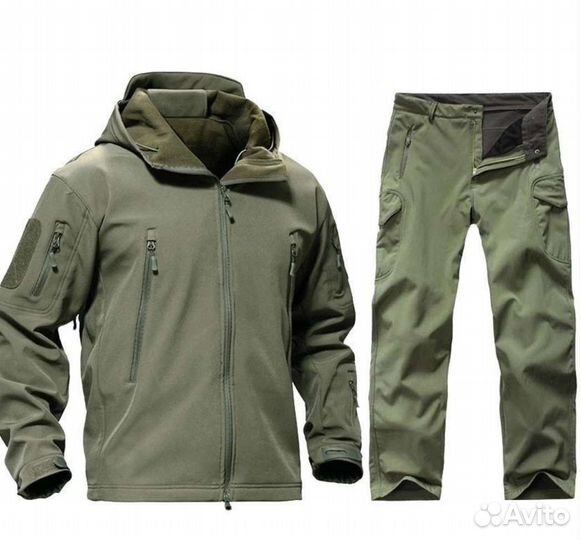 Тактический костюм softshell на флисе