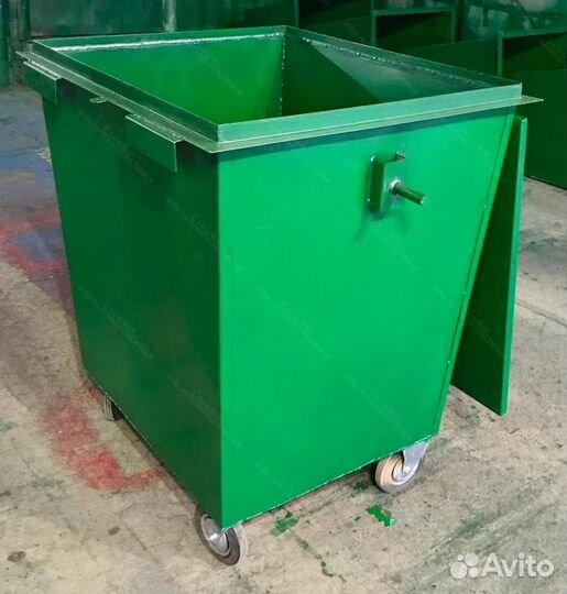 Мусорный евроконтейнер из металла 1,1 м3 А-А1434