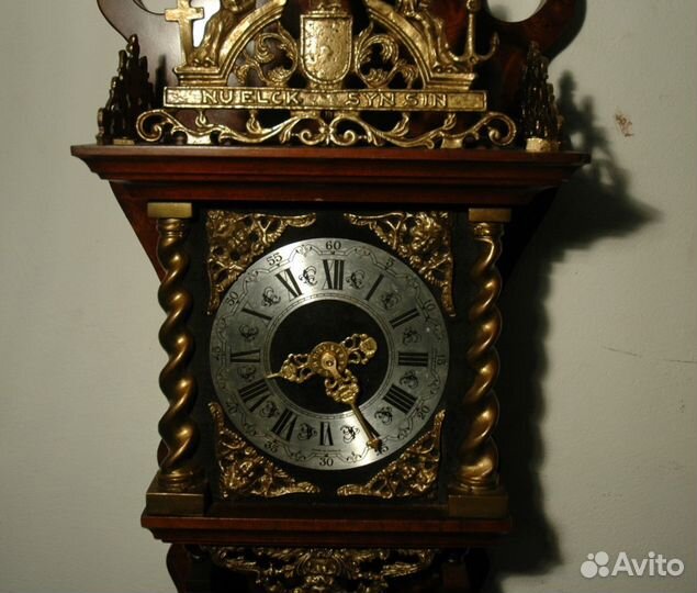 Антиквариат, старинные Голландские часы 100 см