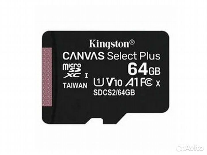 Карта памяти Kingston microsdxc 64GB 100MB/s