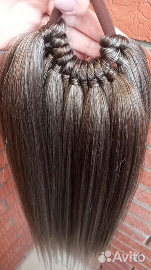 Хвост на резинке, афрокудри на резинке