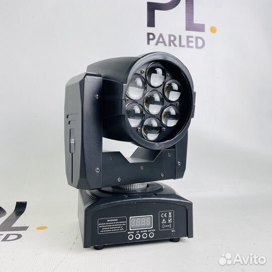 Вращающаяся световая голова Beam/wash 7 rgbw +zoom