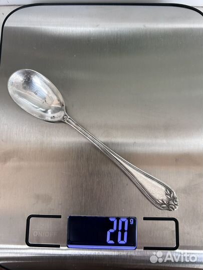 Ложка пашотная, маленькая, посеребрение