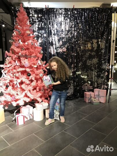 Елка искусственная 210 розовая