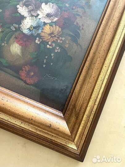 Картина масло холст Винтаж Италия