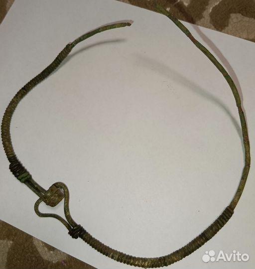 Шейная гривна бронза 11 -14в. в