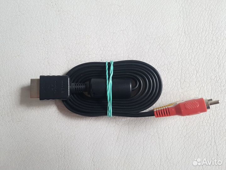 Оригинальный композитный AV кабель для PS2 и PS3