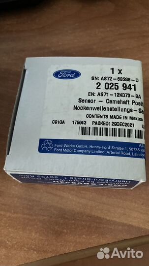 Датчик положения распредвала ford 2025941