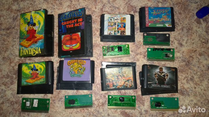 Картриджи для Sega mega drive 2 (комплект)