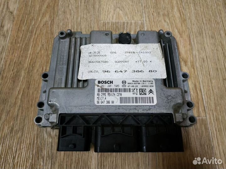 Блок управления двигателем Peugeot 308 1.6 EP6 мкп