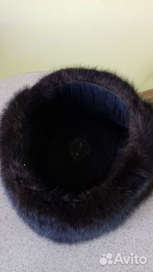 Шапка мужская норковая, б/у