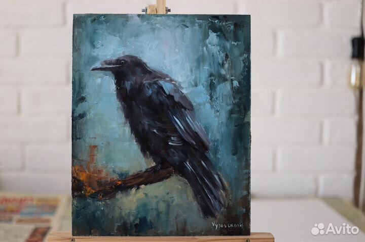 Картины маслом Ворон Абстракция