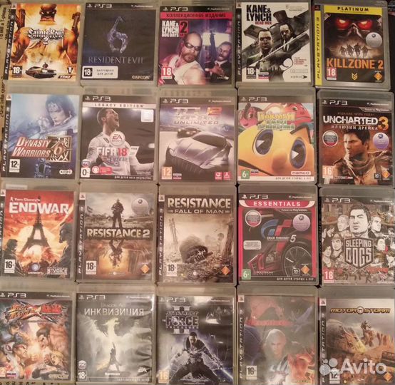 Игры Sony PS3. 1 диск на отправку