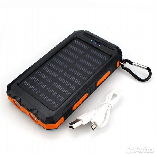 Самозаряжающийся Повербанк-фонарь 8000mAh