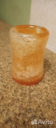 Ваза цветное стекло СССР