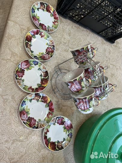 Сервиз кружки блюдце