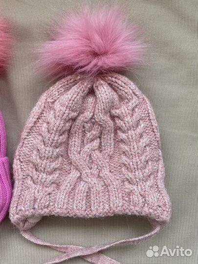 Шапка зимняя для девочки 44 46