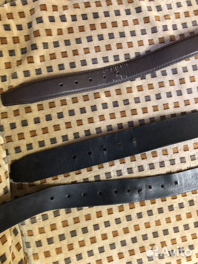 Ремень мужской кожаный бу
