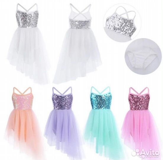Новое платье для танцев детское