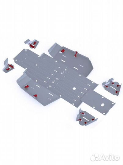 Защита днища для мотовездехода UTV Honda Pioner