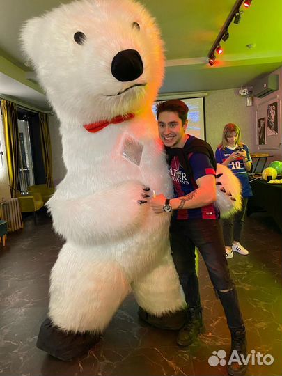 Поздравление от мишки, медведь Тедди, шары