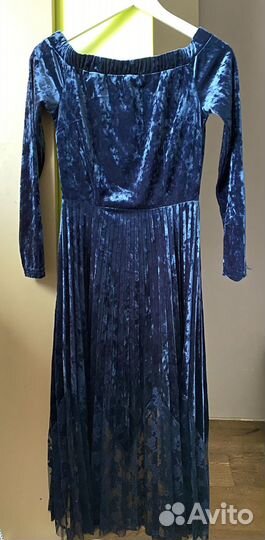 Платье синее