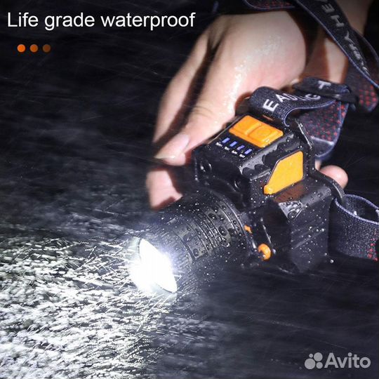 Фонарь налобный - сенсерный