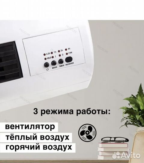 Тепловентилятор настенный