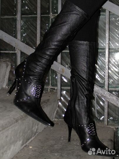 Винтажные сапоги чулки