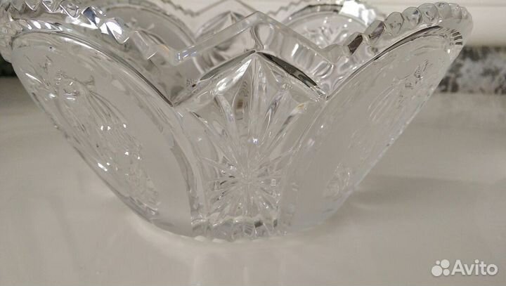 Конфетница (салатник) хрусталь гдр