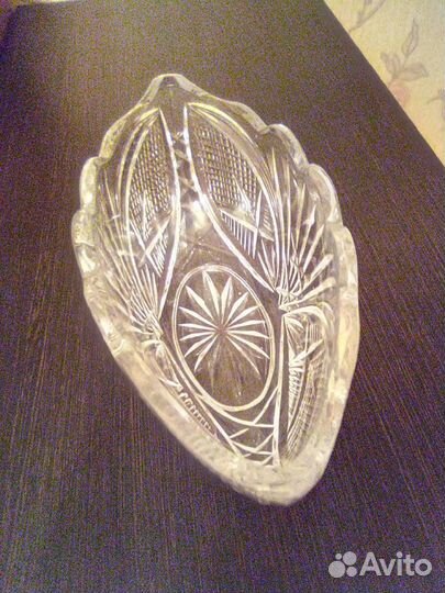 Хрусталь -ладья большая СССР
