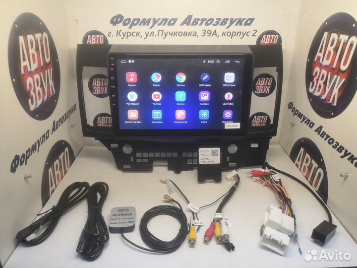 Lancer X магнитола android wifi bt gps