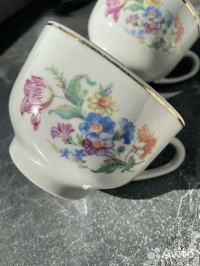 Чашки Довбышский фарфорвый завод 1955-1959 гг