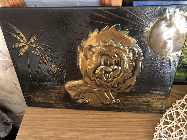 Чеканки СССР и деревянные панно