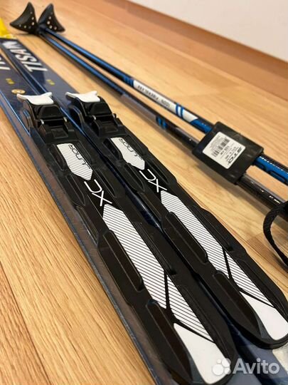 Беговые лыжи Tisa 130 полный комплект