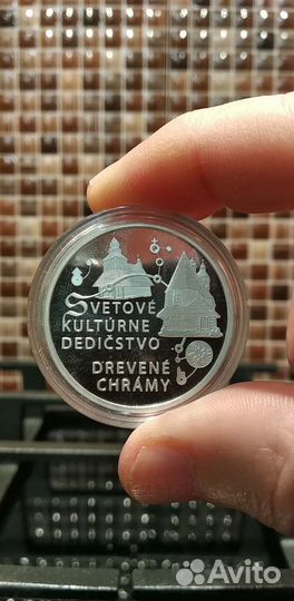 Коллекционная монета. Словакия. Серебро