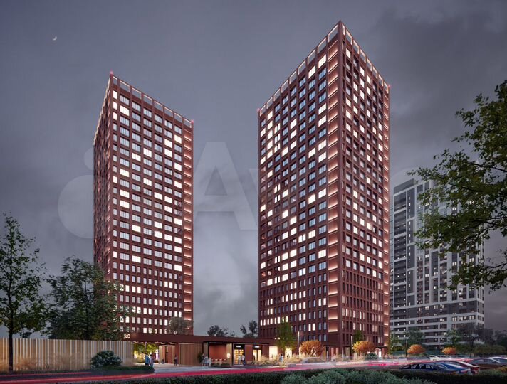 2-к. квартира, 52,9 м², 9/25 эт.