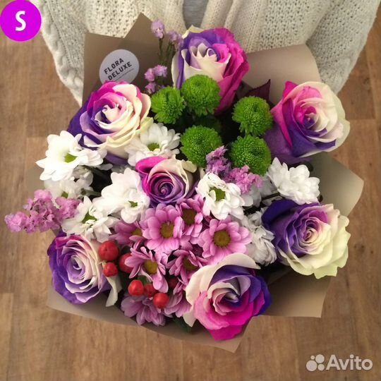 Букет хит с розами 