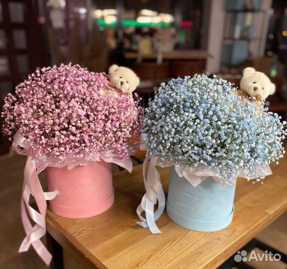 Коробочки с цветами