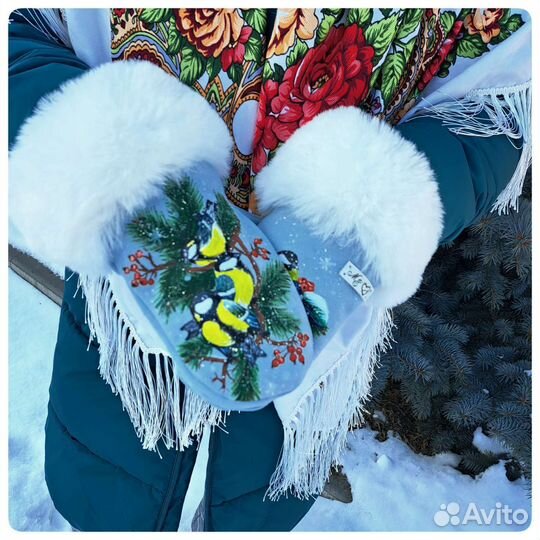 Варежки с рисунком