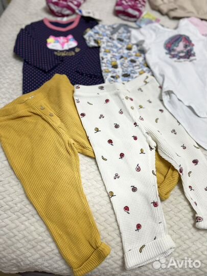 Детская одежда для девочек пакетом 80