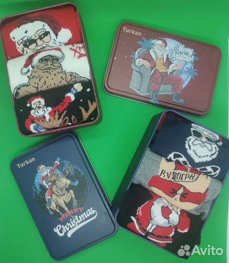 Носки новогодние, подарочные (мужские)