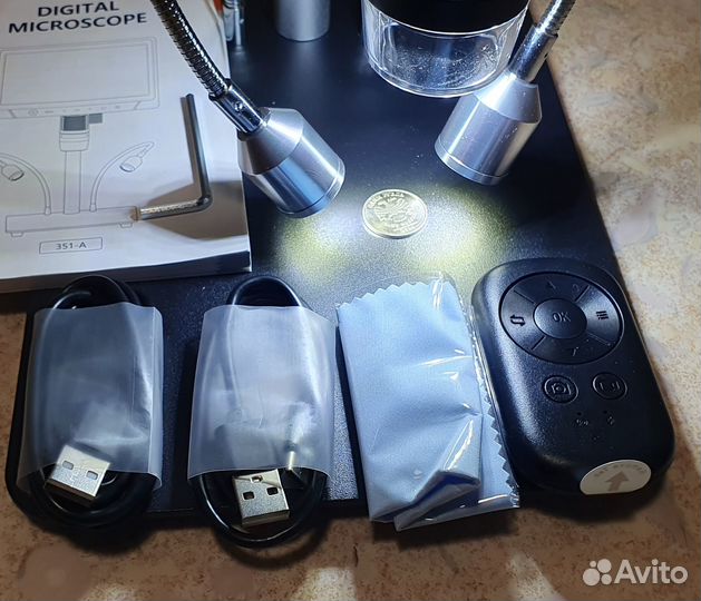 Цифровой микроскоп с экраном 10,1 